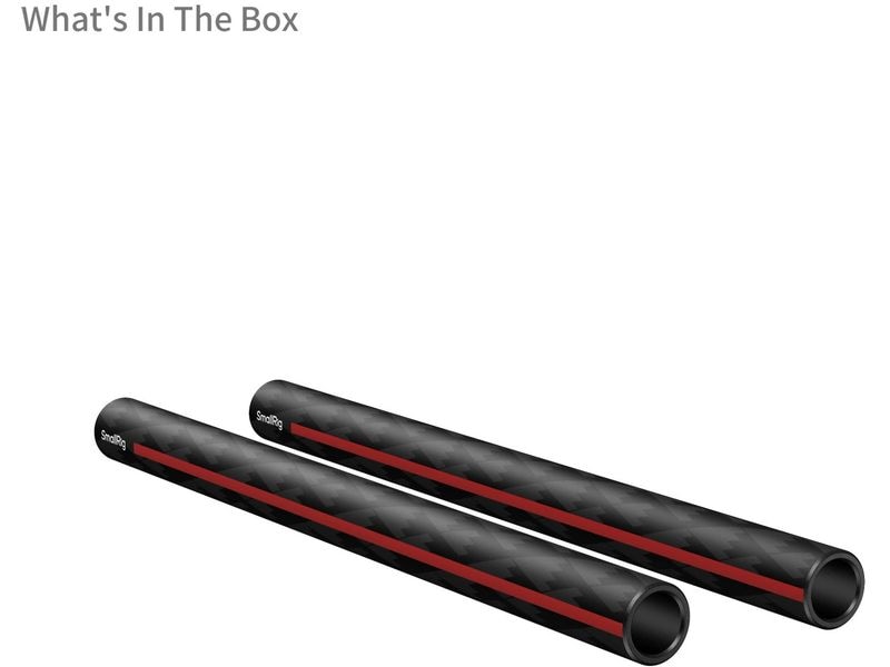 Smallrig 15 mm Carbon Fiber Rods (Paar, 8")
