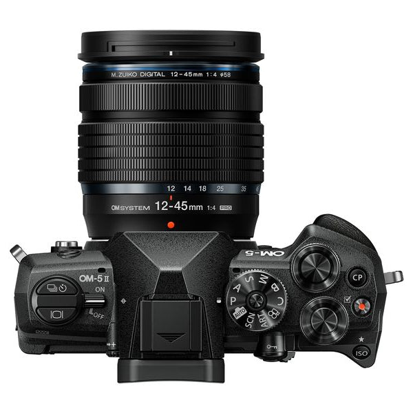 OM-System Fotokamera OM-5 II M.Zuiko Digital ED 12-45mm Kit Schwarz