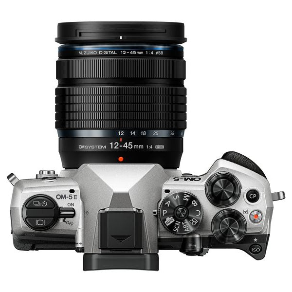 OM-System Fotokamera OM-5 II M.Zuiko Digital ED 12-45mm Kit Silber