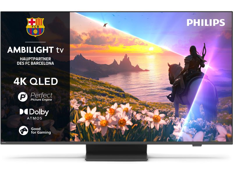 Philips TV 55PUS8600/12 55" 4K QLED Ambilight TV, 2025