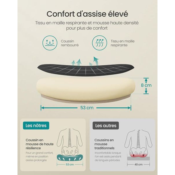 Songmics Bürostuhl mit klappbaren Armlehnen