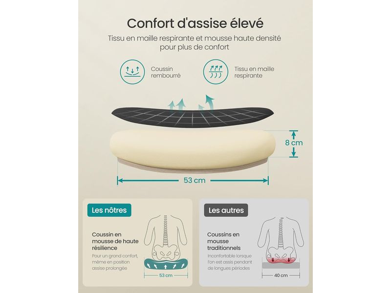 Songmics Bürostuhl mit klappbaren Armlehnen