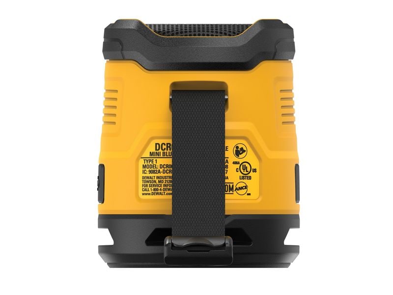 DEWALT Bluetooth Speaker USB-C Rechargeable Gelb