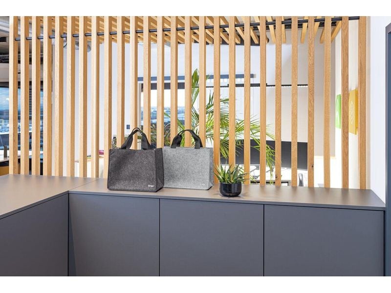 Sigel Notebooktasche Desk Sharing Bag Basic M, Hellgrau 15.4 "