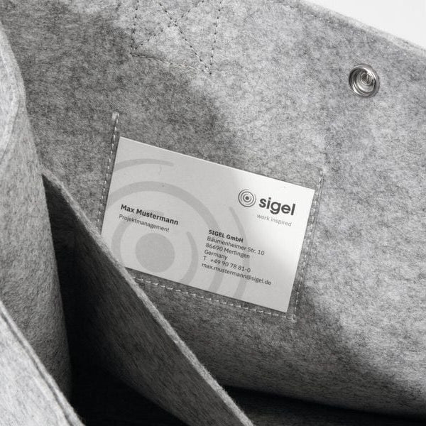 Sigel Notebooktasche Desk Sharing Bag Basic M, Hellgrau 15.4 