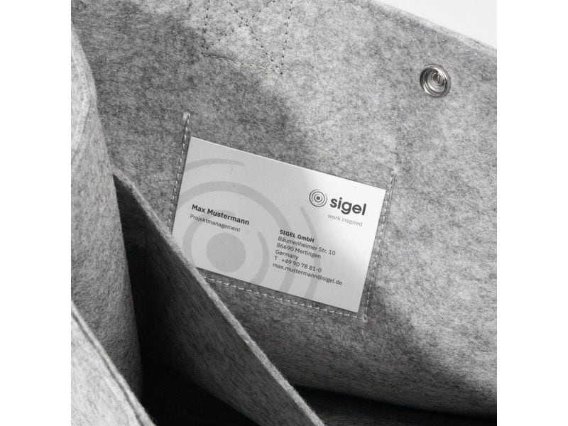 Sigel Notebooktasche Desk Sharing Bag Basic M, Hellgrau 15.4 "