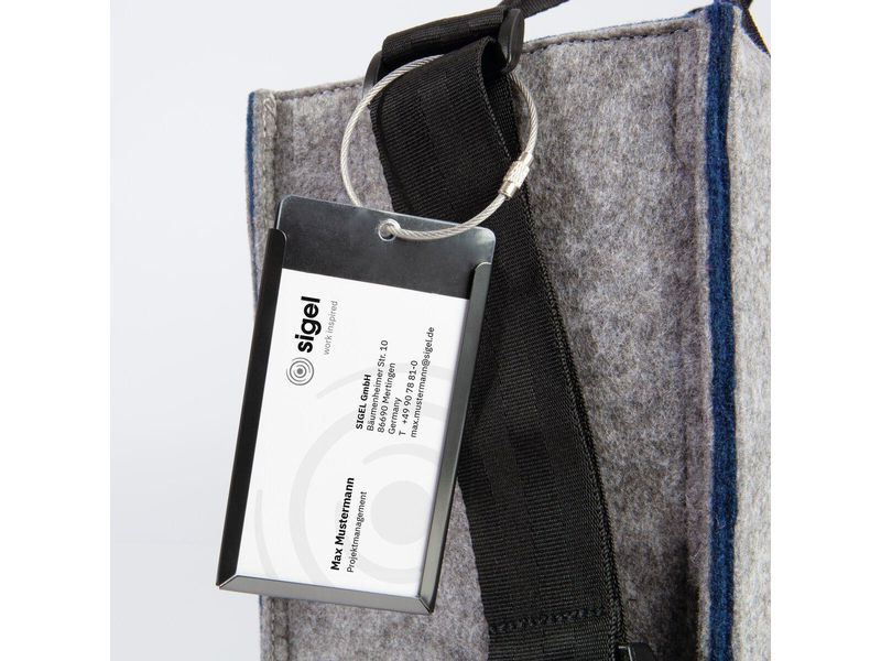 Sigel Notebooktasche Desk Sharing Bag Bicolor M, Grau/Blau 15.4 "