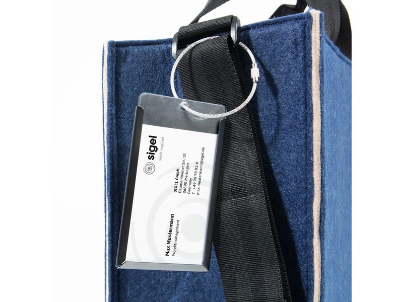 Sigel Notebooktasche Desk Sharing Bag Bicolor M, Blau/Beige 15.4 "