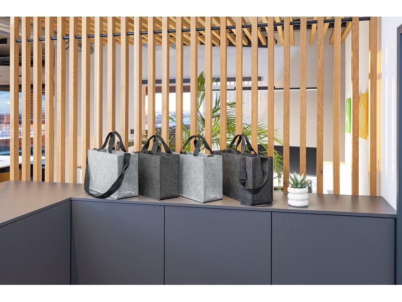 Sigel Notebooktasche Desk Sharing Bag Classic L, Hellgrau 15.4 "