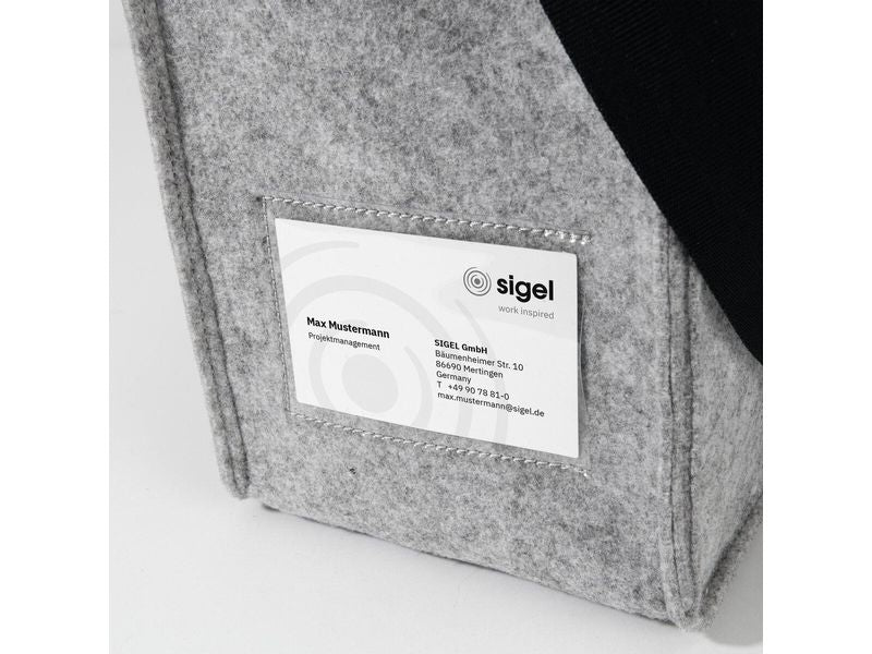 Sigel Notebooktasche Desk Sharing Bag Classic L, Hellgrau 15.4 "