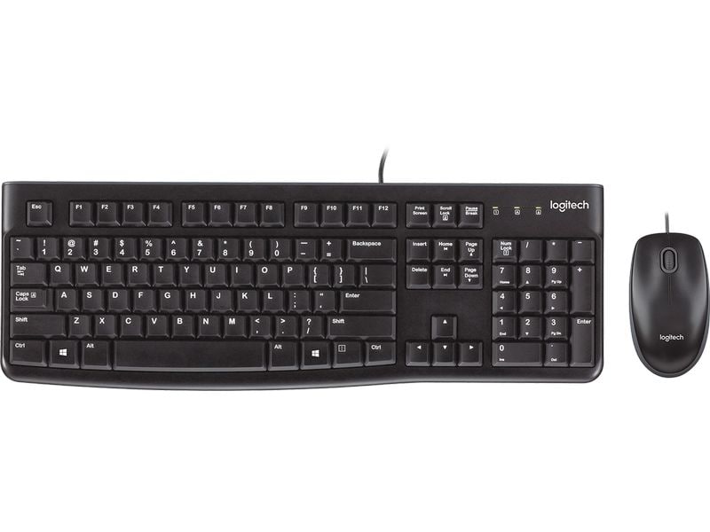 Logitech Tastatur-Maus-Set Desktop MK120
