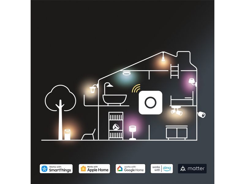Philips Hue Play Wallwasher singel Schwarz