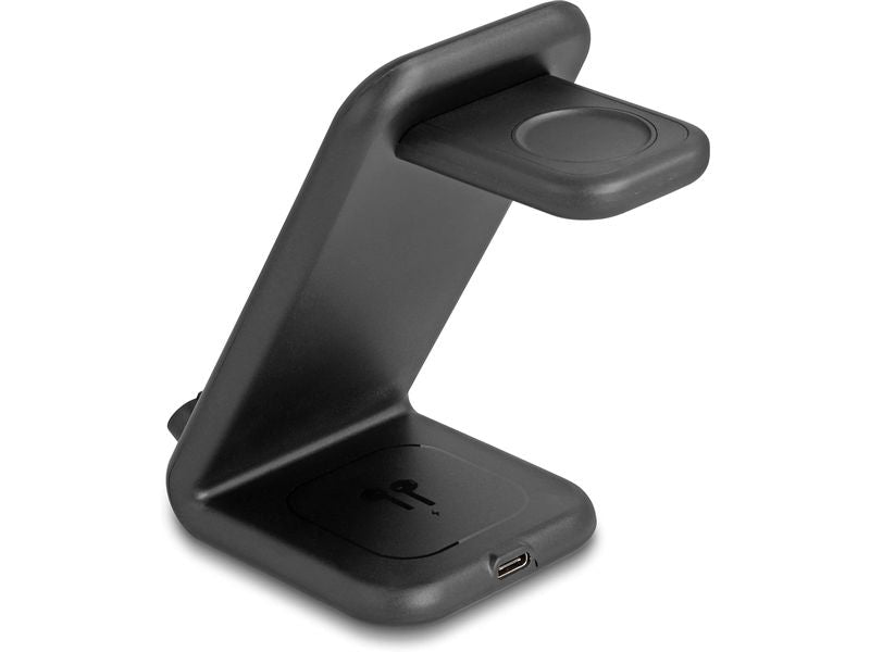 Delock Wireless Charger 3 in 1 mit 2 Ladespulen 5 W/5W/15 W