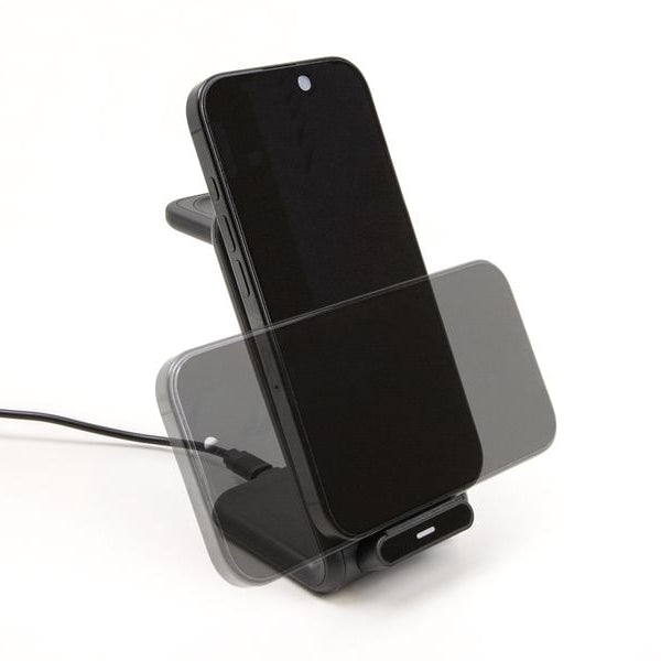 Delock Wireless Charger 3 in 1 mit 2 Ladespulen 5 W/5W/15 W