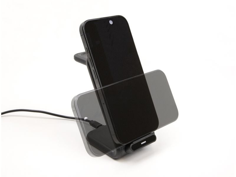 Delock Wireless Charger 3 in 1 mit 2 Ladespulen 5 W/5W/15 W