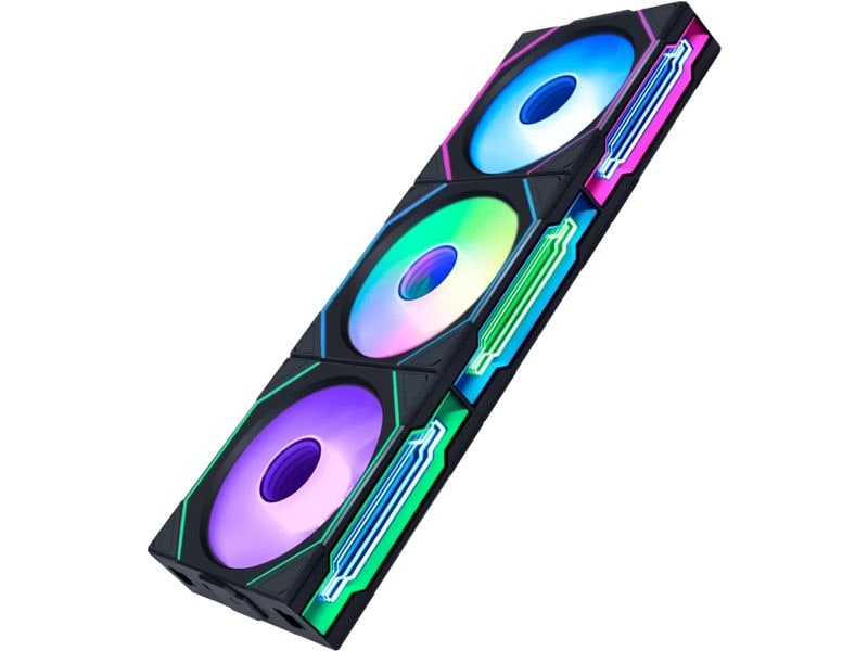 Lian Li PC-Lüfter UNI FAN SL120 RGB 3er-Pack, schwarz