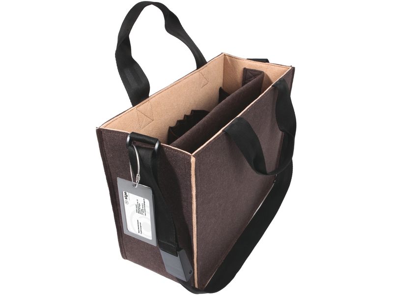 Sigel Notebooktasche Desk Sharing Bag Bicolor M,Braun/Beige 15.4 "