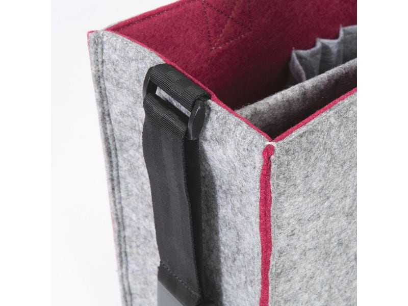 Sigel Notebooktasche Desk Sharing Bag Bicolor M, Grau/Rot 15.4 "