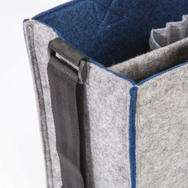 Sigel Notebooktasche Desk Sharing Bag Bicolor M, Grau/Blau 15.4 