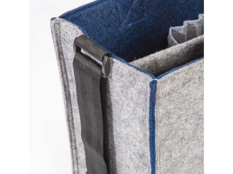 Sigel Notebooktasche Desk Sharing Bag Bicolor M, Grau/Blau 15.4 "