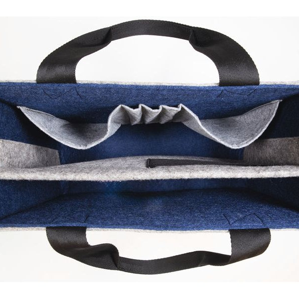 Sigel Notebooktasche Desk Sharing Bag Bicolor M, Grau/Blau 15.4 