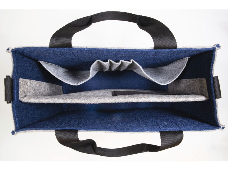 Sigel Notebooktasche Desk Sharing Bag Bicolor M, Grau/Blau 15.4 "