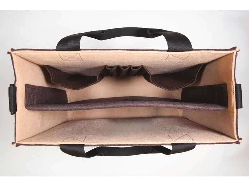 Sigel Notebooktasche Desk Sharing Bag Bicolor M,Braun/Beige 15.4 "