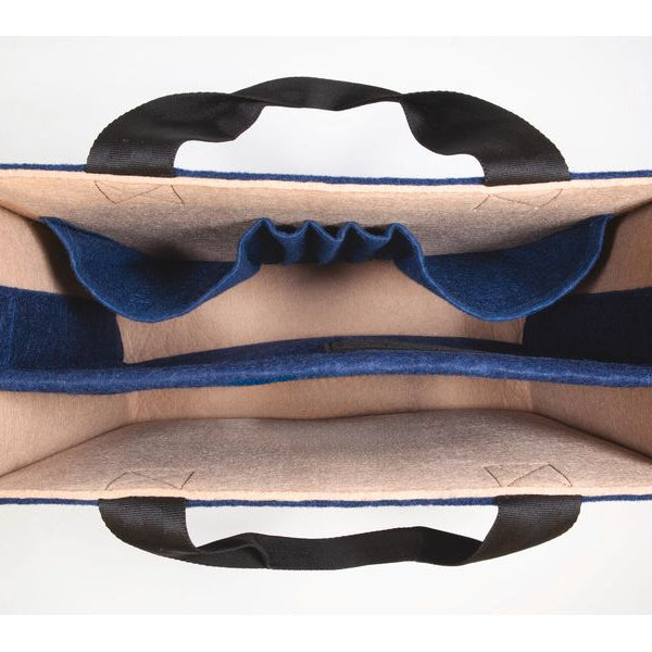 Sigel Notebooktasche Desk Sharing Bag Bicolor M, Blau/Beige 15.4 