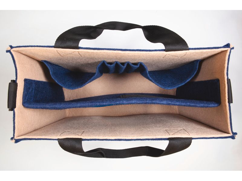 Sigel Notebooktasche Desk Sharing Bag Bicolor M, Blau/Beige 15.4 "