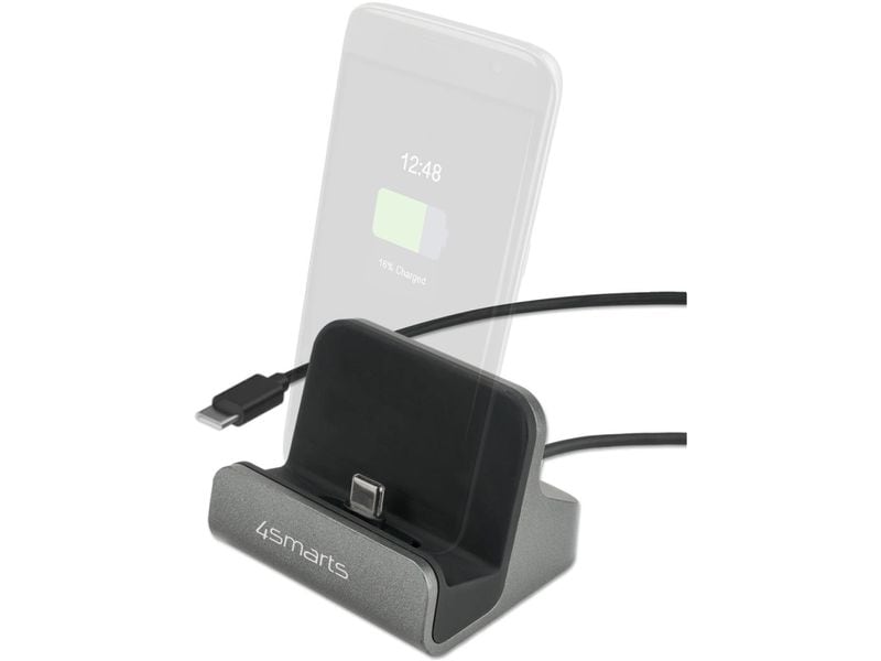 4smarts Ladestation VoltDock USB-C 60 W Grau