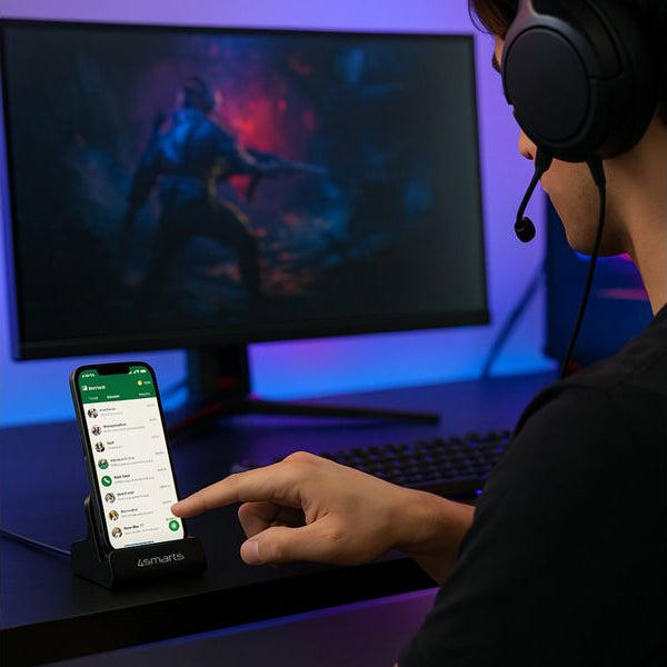 4smarts Ladestation VoltDock USB-C 60 W Grau