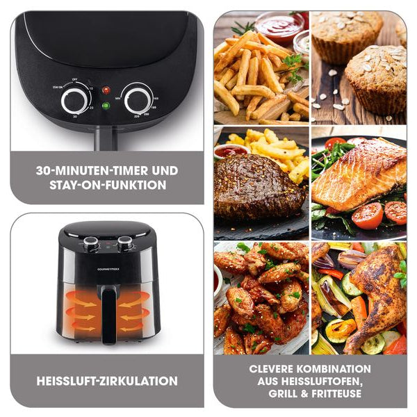 GOURMETmaxx Heissluft-Fritteuse 4.5 l