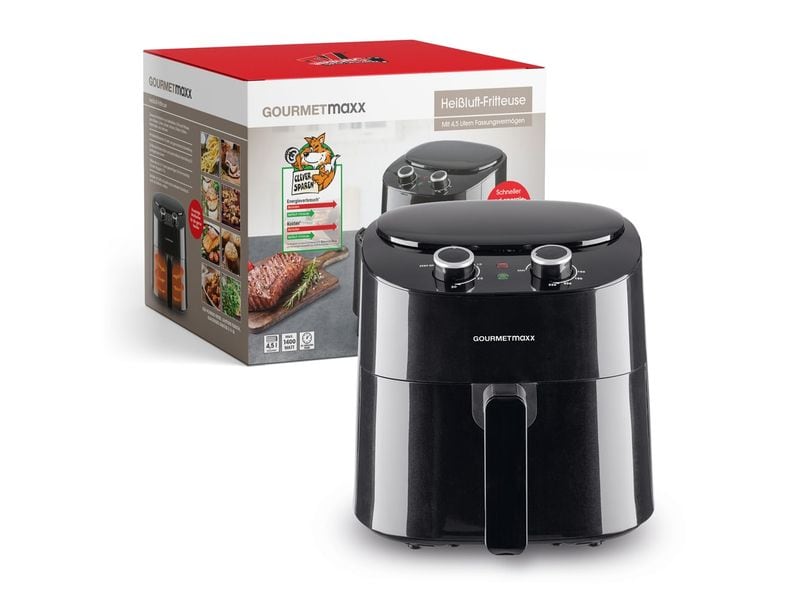 GOURMETmaxx Heissluft-Fritteuse 4.5 l