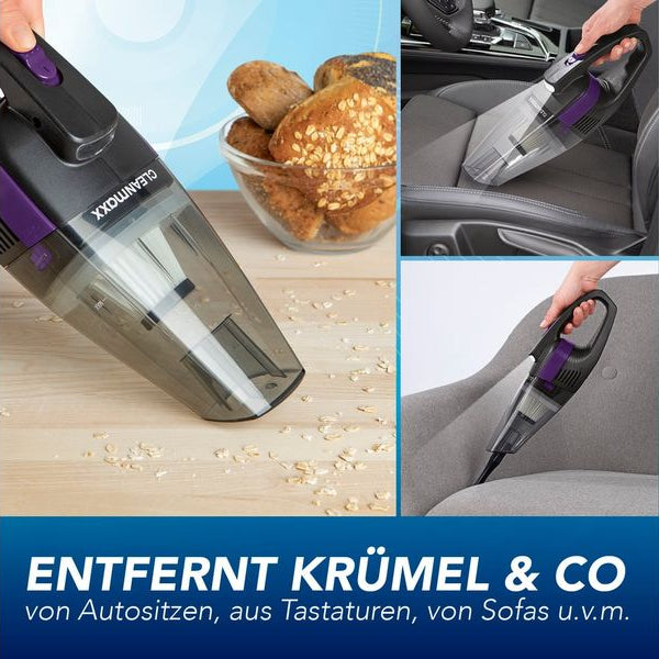 CLEANmaxx Akku-Handsauger Grau, Violett Grau, Violett