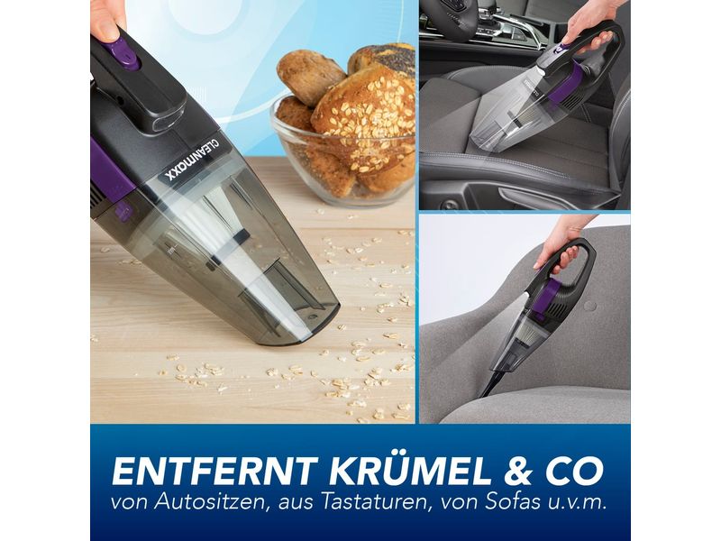 CLEANmaxx Akku-Handsauger Grau, Violett Grau, Violett