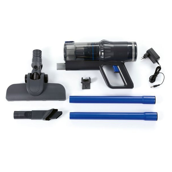 CLEANmaxx Akku-Hand- und Stielsauger Blau/Grau