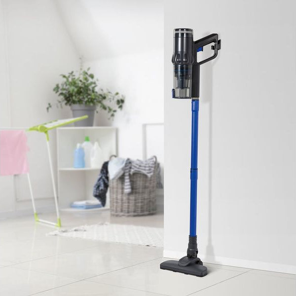 CLEANmaxx Akku-Hand- und Stielsauger Blau/Grau