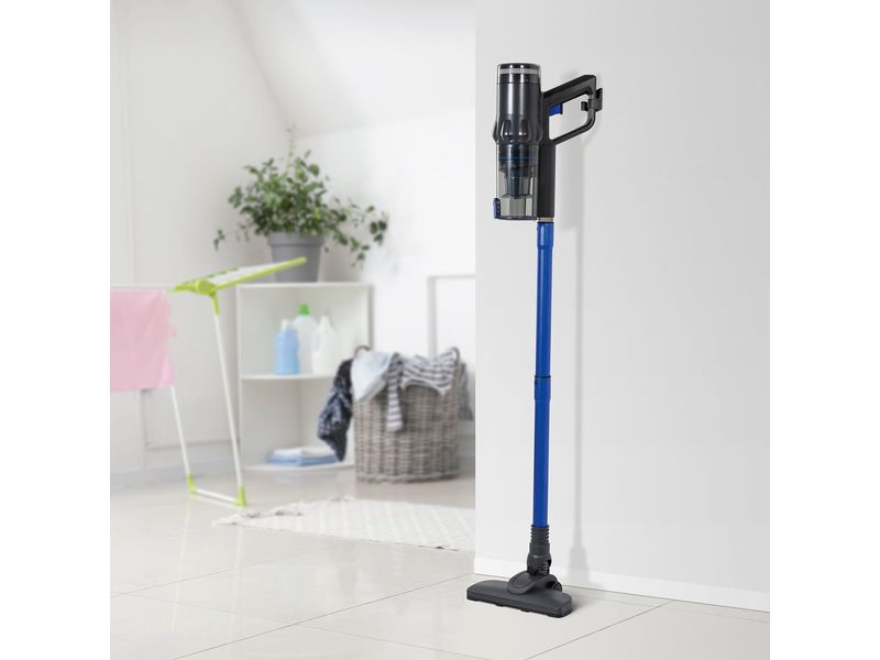 CLEANmaxx Akku-Hand- und Stielsauger Blau/Grau