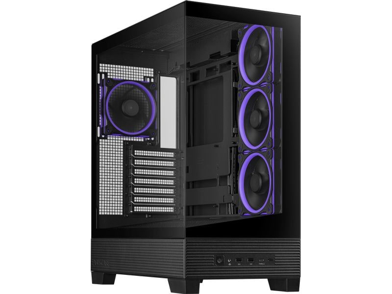 ASUS PC-Gehäuse A31 Plus TG ARGB Schwarz