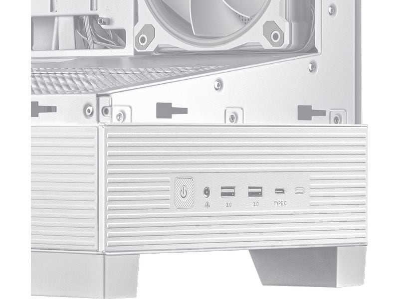 ASUS PC-Gehäuse A31 Plus TG ARGB Weiss