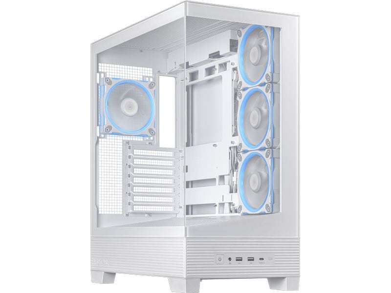 ASUS PC-Gehäuse A31 Plus TG ARGB Weiss