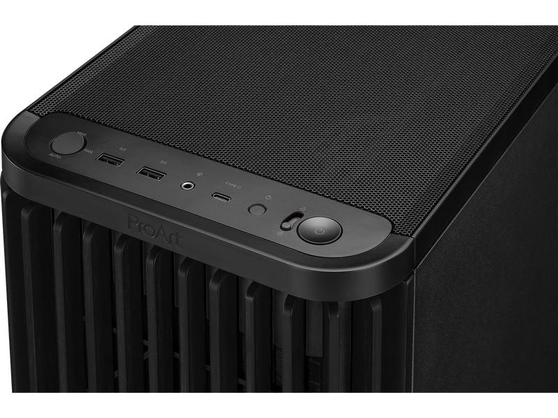 ASUS PC-Gehäuse ProArt PA401 Wood METAL PWM Schwarz