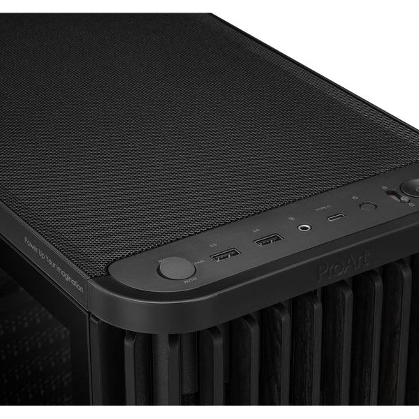 ASUS PC-Gehäuse ProArt PA401 Wood TG PWM Schwarz