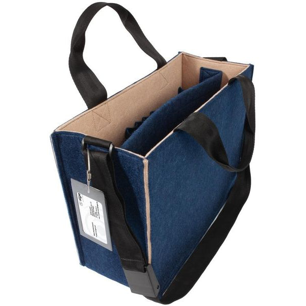 Sigel Notebooktasche Desk Sharing Bag Bicolor M, Blau/Beige 15.4 