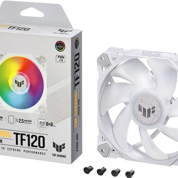 ASUS PC-Lüfter TUF GAMING TF120 ARGB Weiss