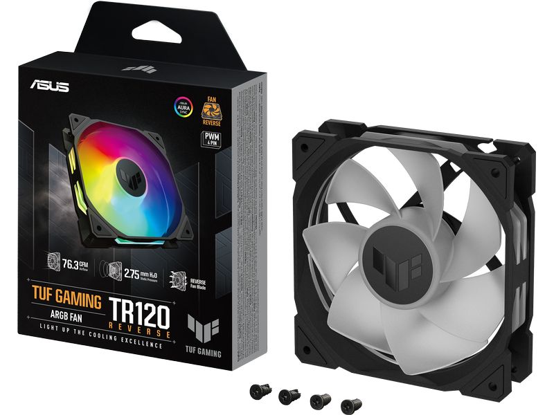 ASUS PC-Lüfter TUF Gaming TR120 ARGB Reverse Schwarz