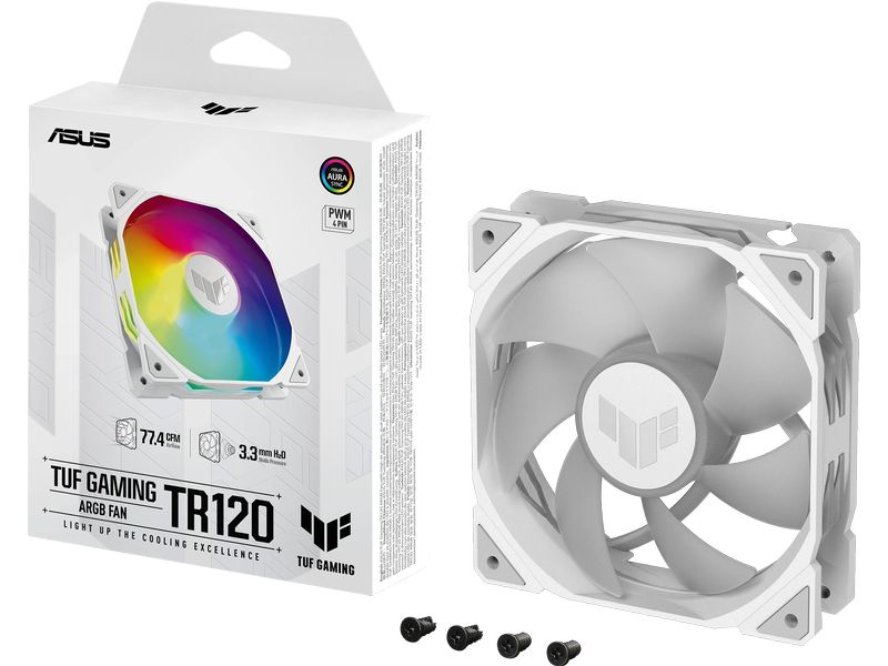 ASUS PC-Lüfter TUF GAMING TR120 ARGB Weiss