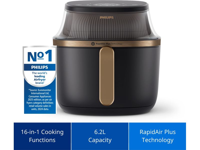 Philips Heissluft-Fritteuse NA332/09 6.2 l