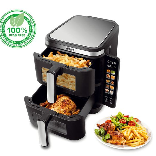 Koenig Doppel-Heissluftfritteuse Vertical 11 l