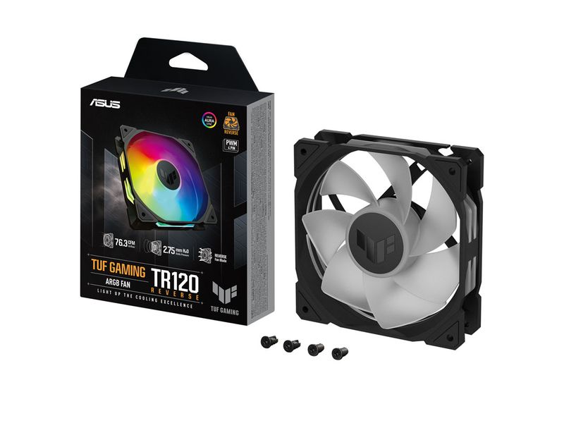 ASUS PC-Lüfter TUF Gaming TR120 ARGB Reverse Schwarz